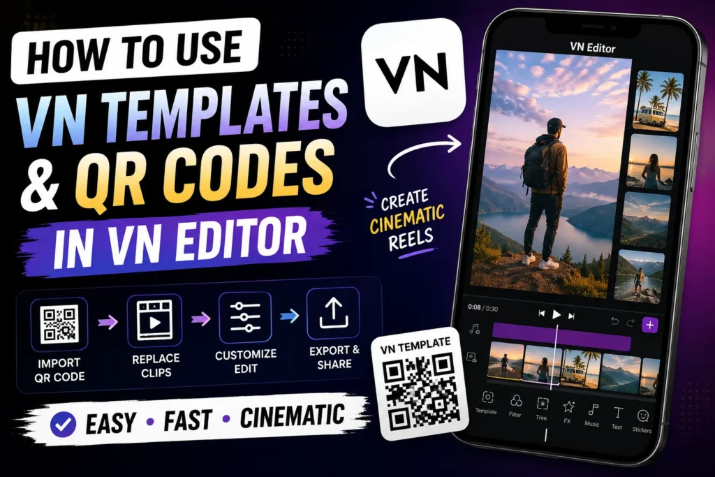 How to Use VN Templates and QR Codes in VN Editor