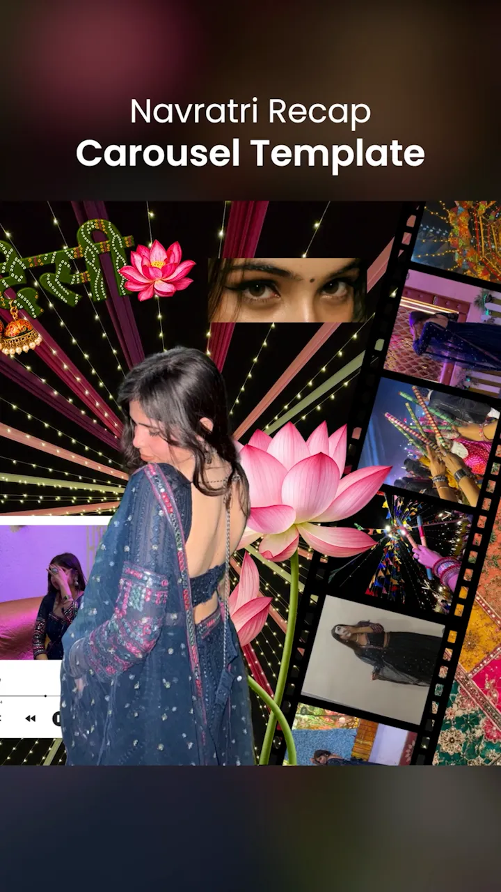 Navratri Recap – Carousel Template
